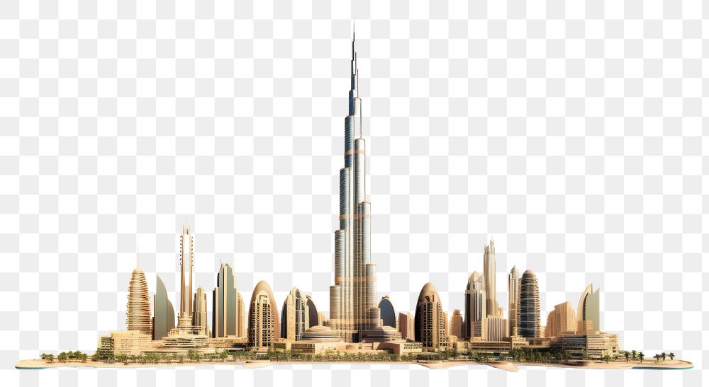 PNG Dubai landmark architecture skyscraper