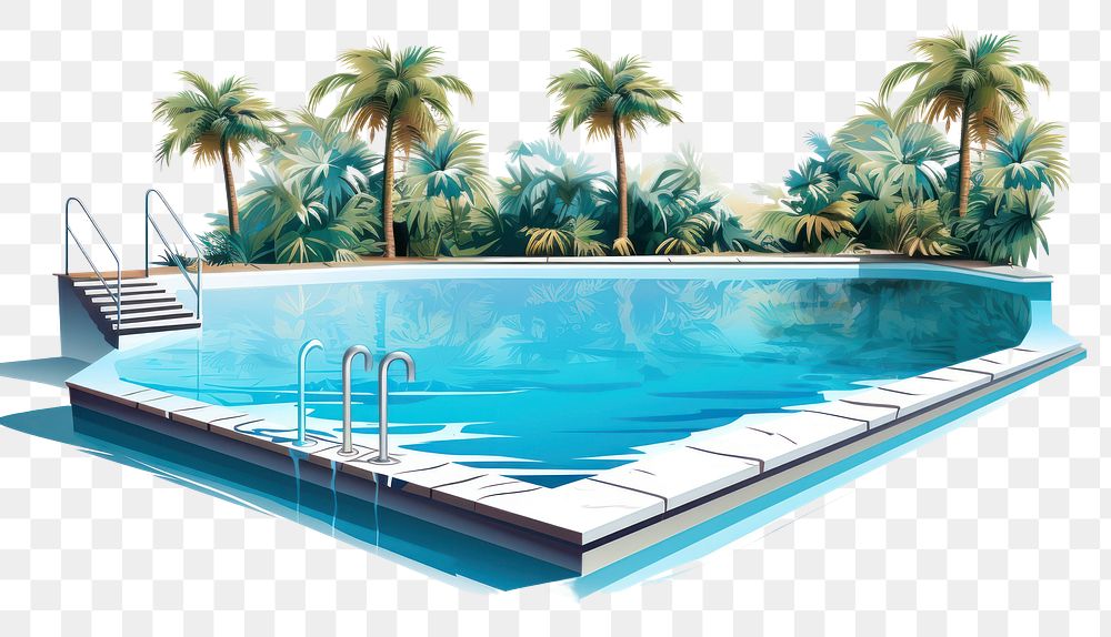 PNG Outdoors swimming summer resort. AI generated Image by rawpixel.