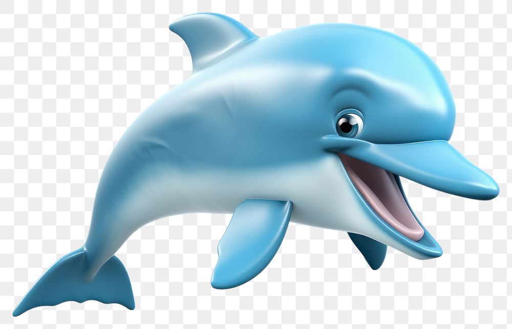 PNG Dolphin cartoon animal mammal. AI generated Image by rawpixel.