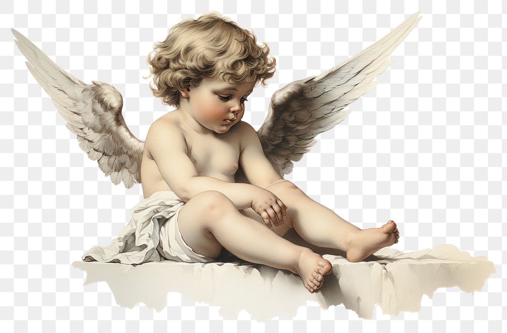 PNG Angel baby representation spirituality. AI generated Image by rawpixel.