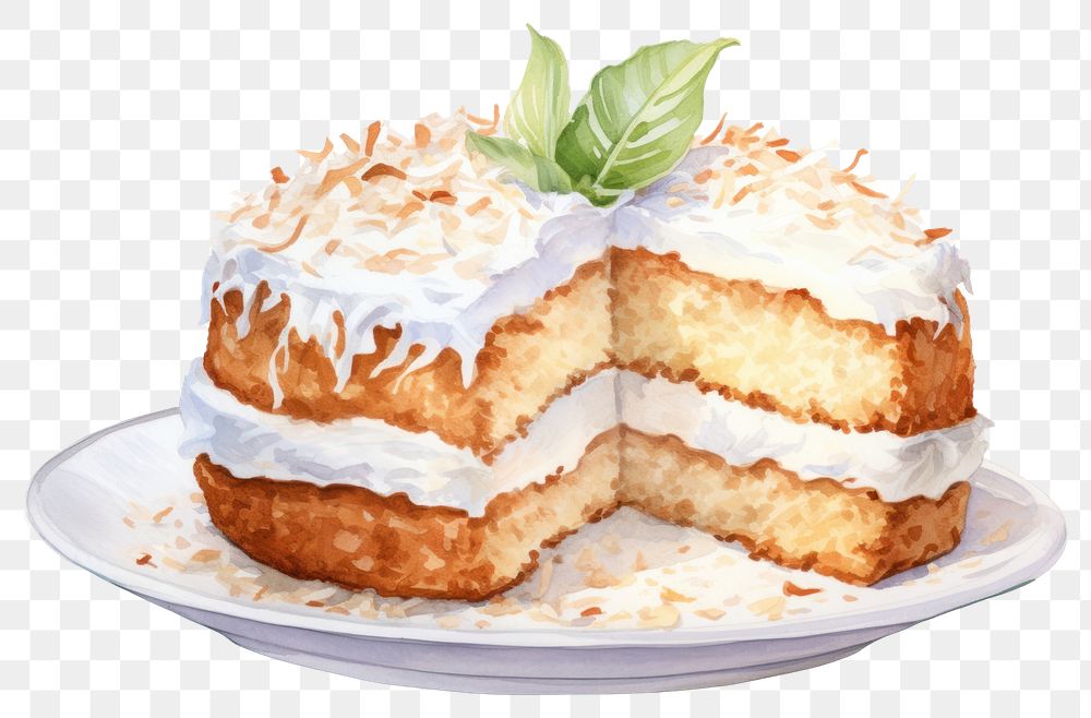 PNG Dessert cream icing food. AI generated Image by rawpixel.
