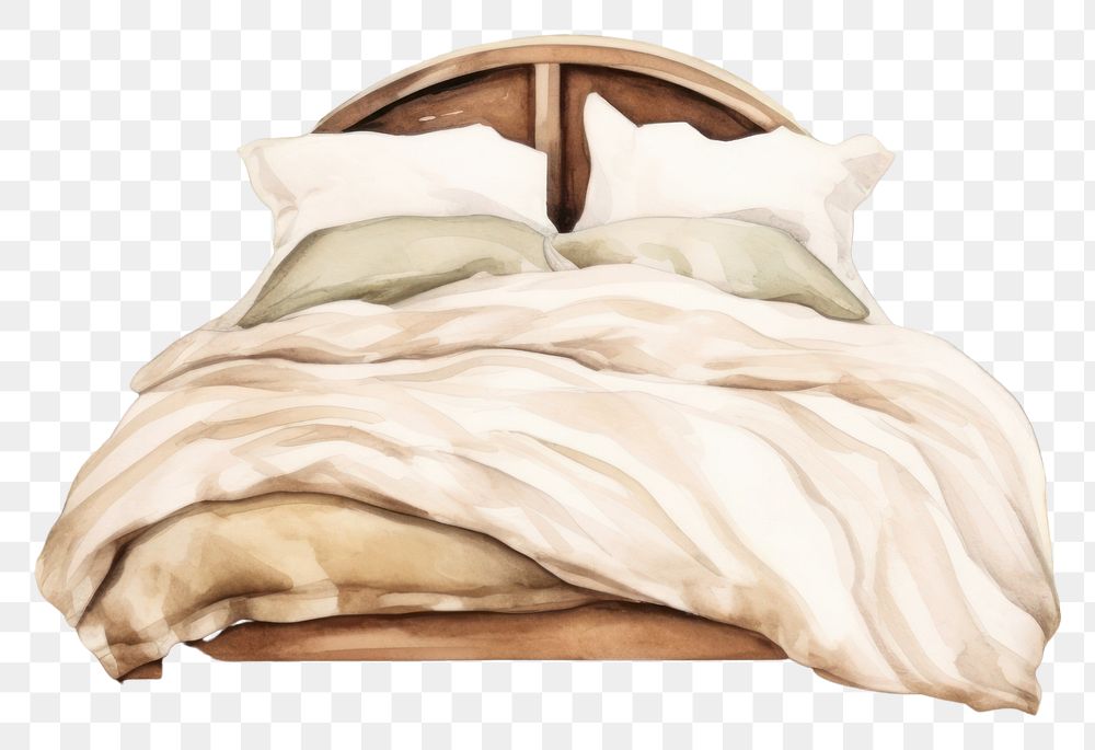 PNG Furniture blanket pillow linen. AI generated Image by rawpixel.