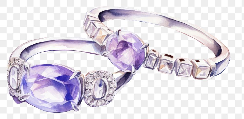 PNG Amethyst gemstone jewelry ring. 