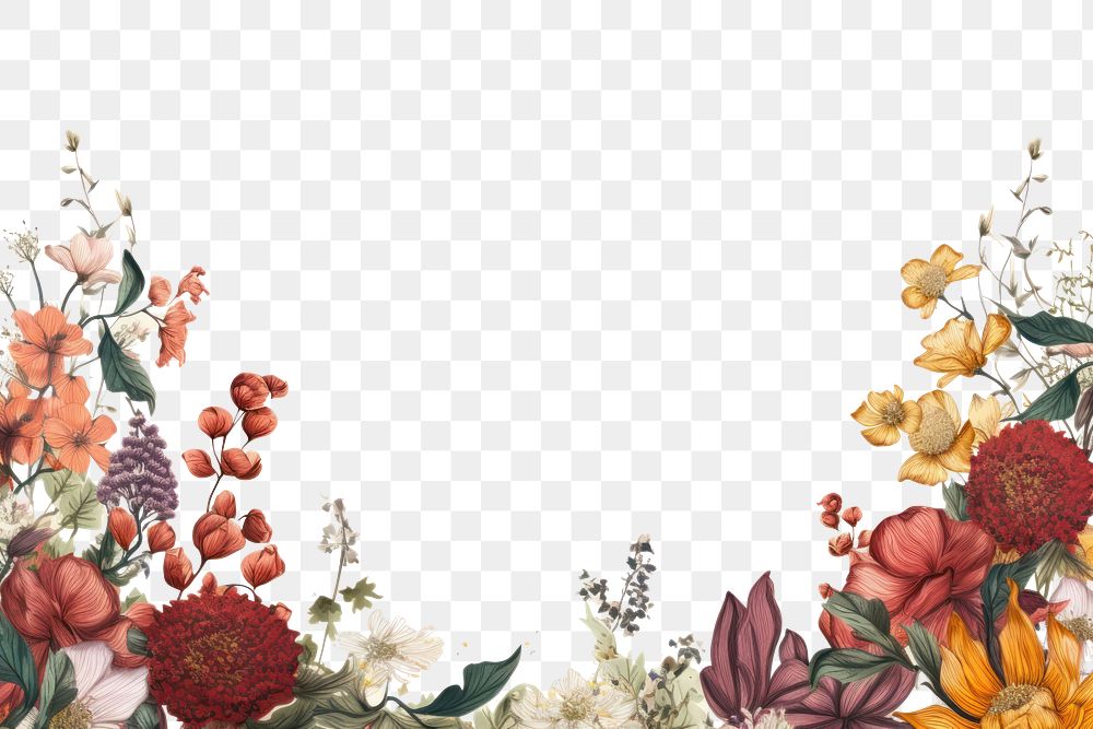 PNG Flower backgrounds pattern plant. AI generated Image by rawpixel.