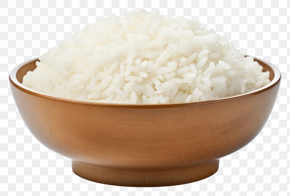 PNG Rice white food bowl