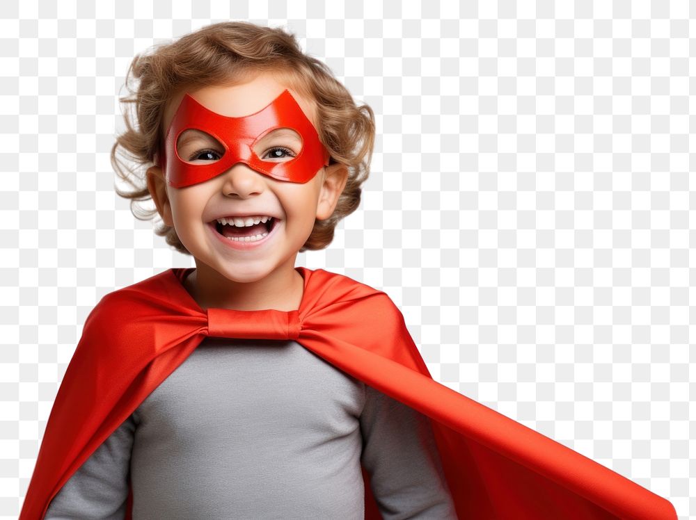 PNG Superhero portrait smiling costume. AI generated Image by rawpixel.