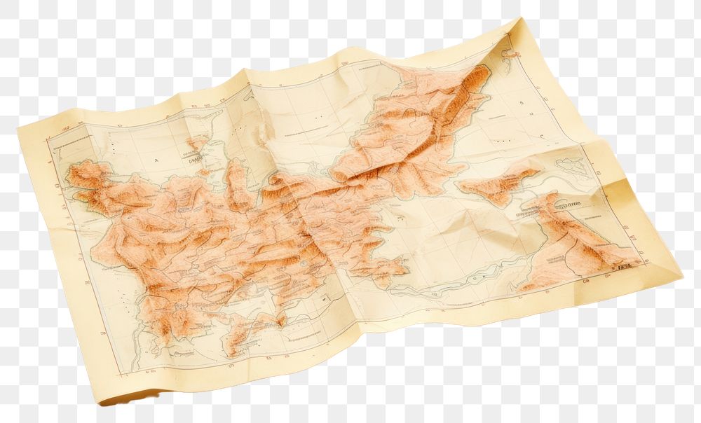 PNG Map paper transparent background topography. AI generated Image by rawpixel.