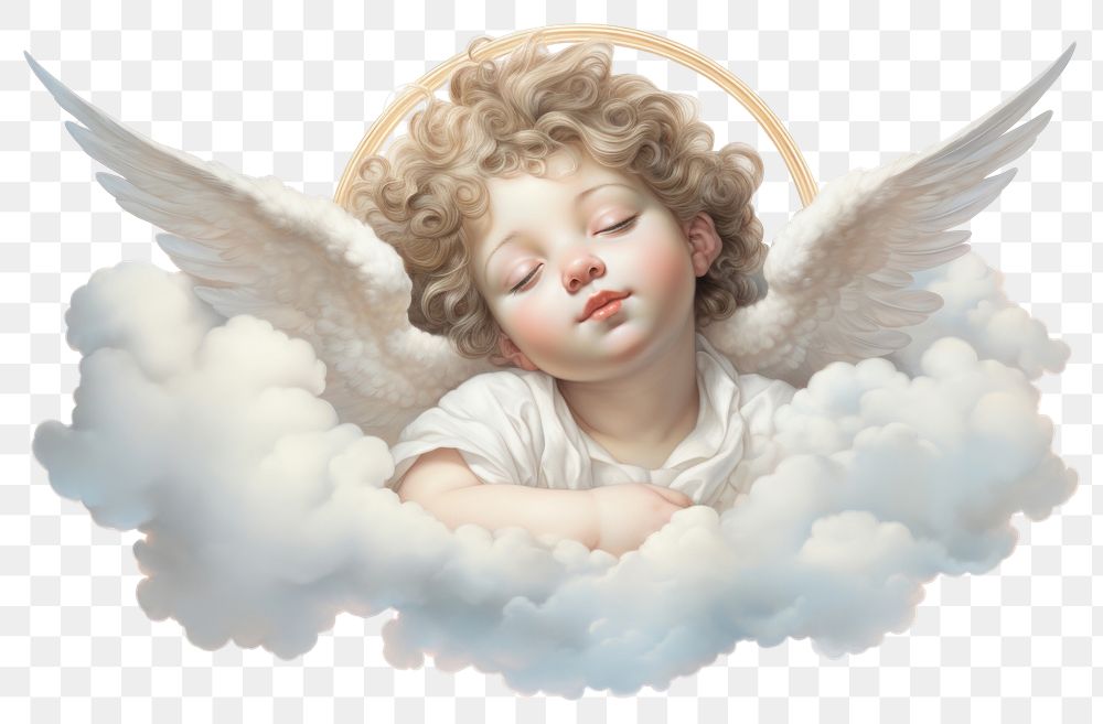 PNG Angel cloud baby representation. 