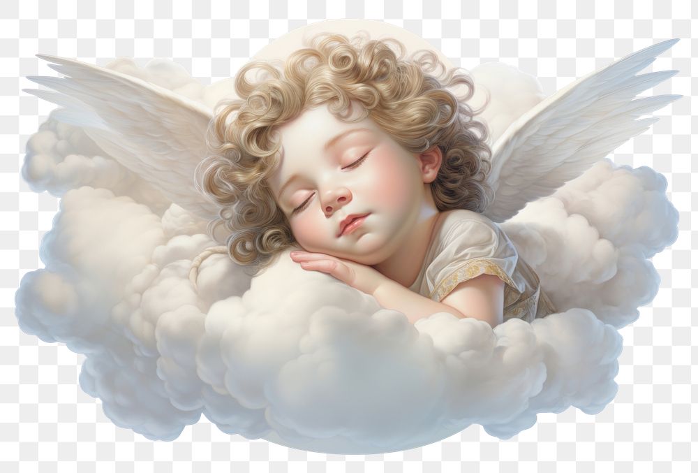 PNG Angel cloud baby spirituality