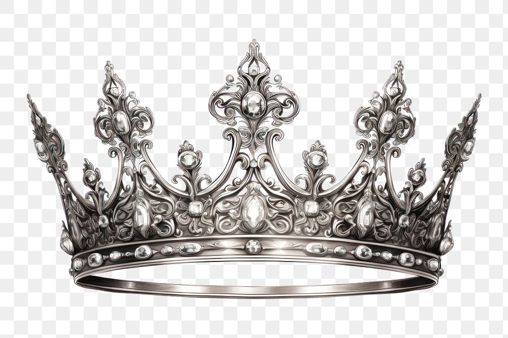 PNG Crown jewelry tiara white background