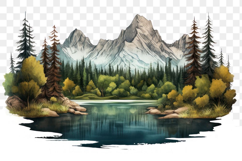 PNG Wilderness landscape mountain outdoors. AI generated Image by rawpixel.