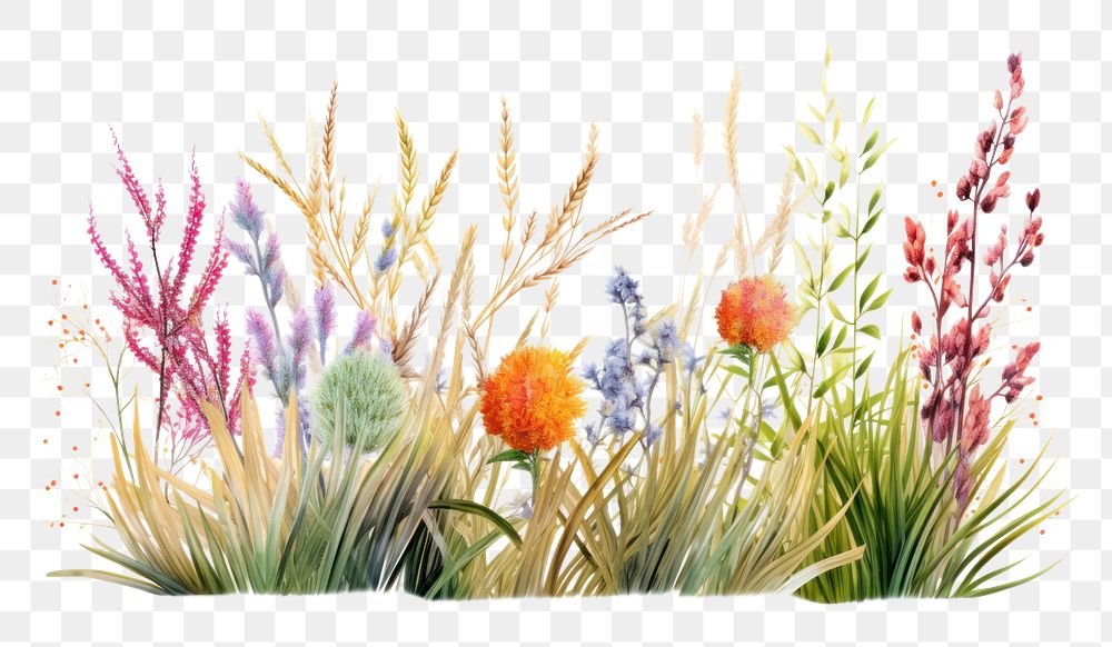 PNG Plant grass outdoors flower. AI generated Image by rawpixel.