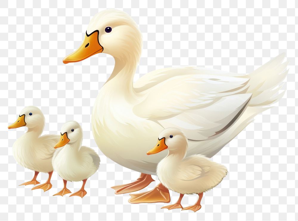 PNG Duck animal goose white. AI generated Image by rawpixel.