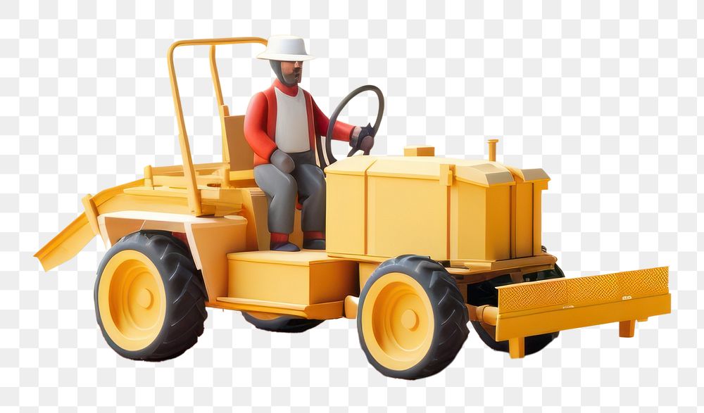 PNG Bulldozer equipment machinery harvester. AI generated Image by rawpixel.