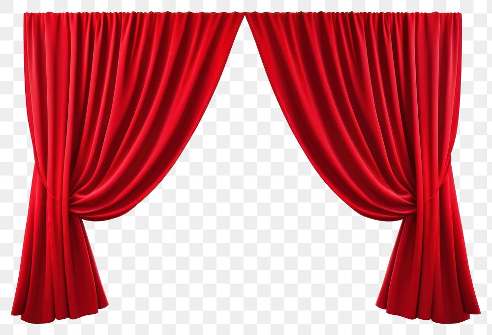 PNG Curtain red white background furniture