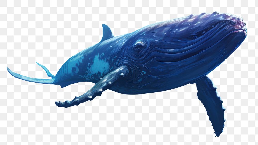 PNG Whale outdoors animal mammal, digital paint illustration. AI generated image