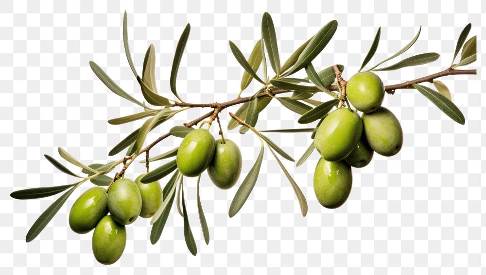 PNG  Branch plant olive leaf. AI generated Image by rawpixel.