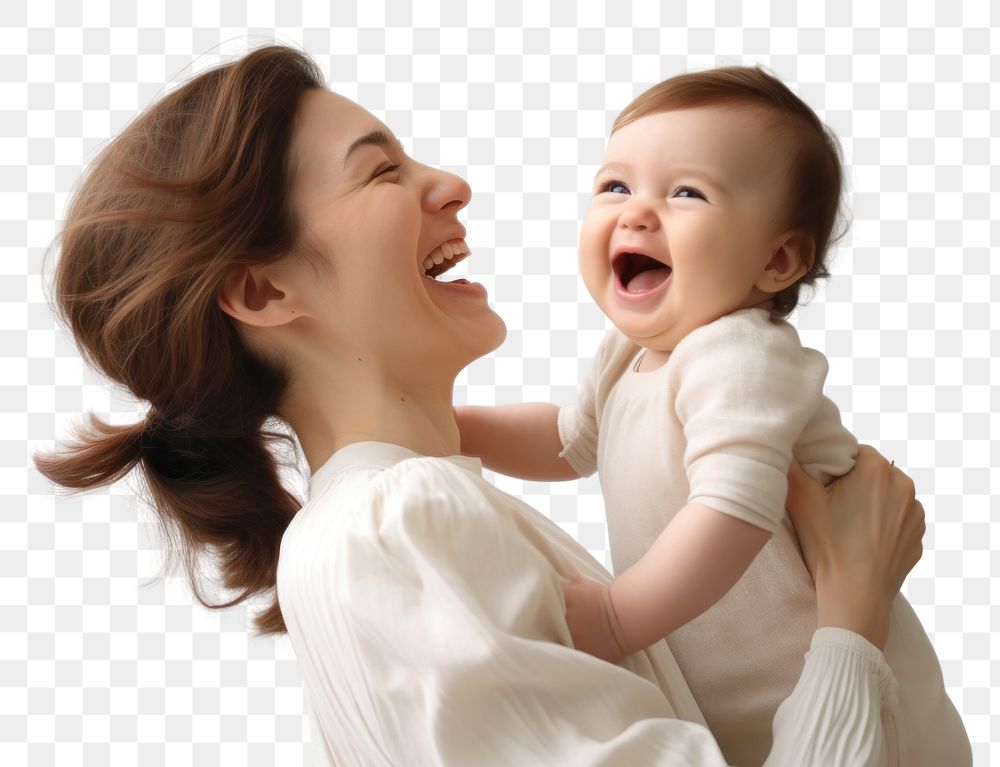 PNG Baby laughing adult happy. 