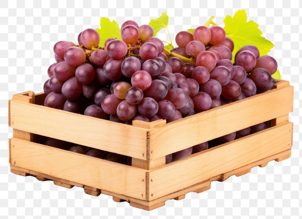 PNG Grapes box fruit crate. AI generated Image by rawpixel.