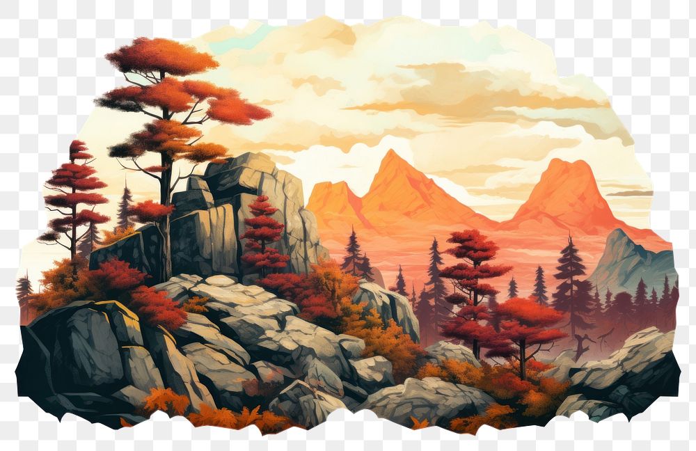 PNG Wilderness landscape mountain outdoors. AI generated Image by rawpixel.