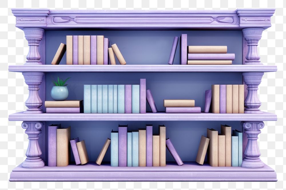 PNG Bookshelf furniture bookcase architecture. AI generated Image by rawpixel.