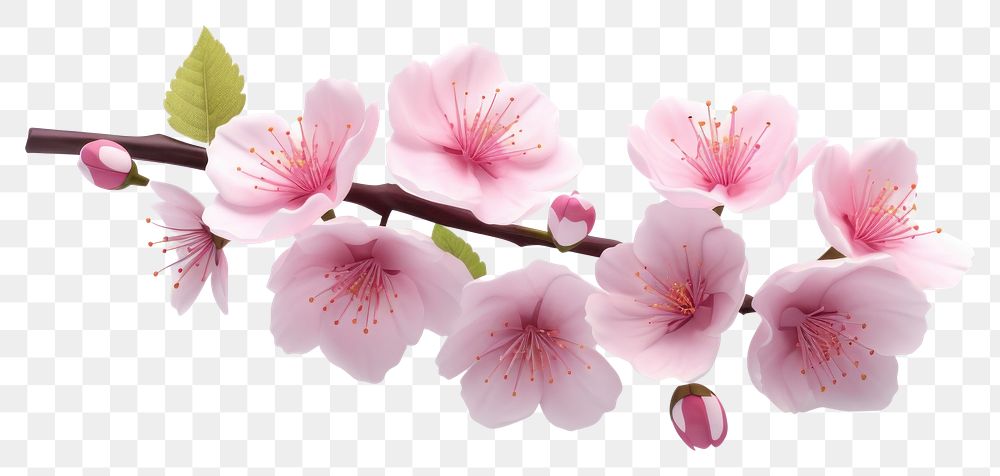 PNG Blossom flower cherry plant. 