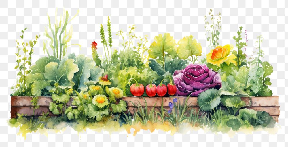 PNG Vegetable outdoors flower nature. AI generated Image by rawpixel.