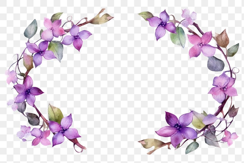 PNG Violet ivy flower purple petal. AI generated Image by rawpixel.