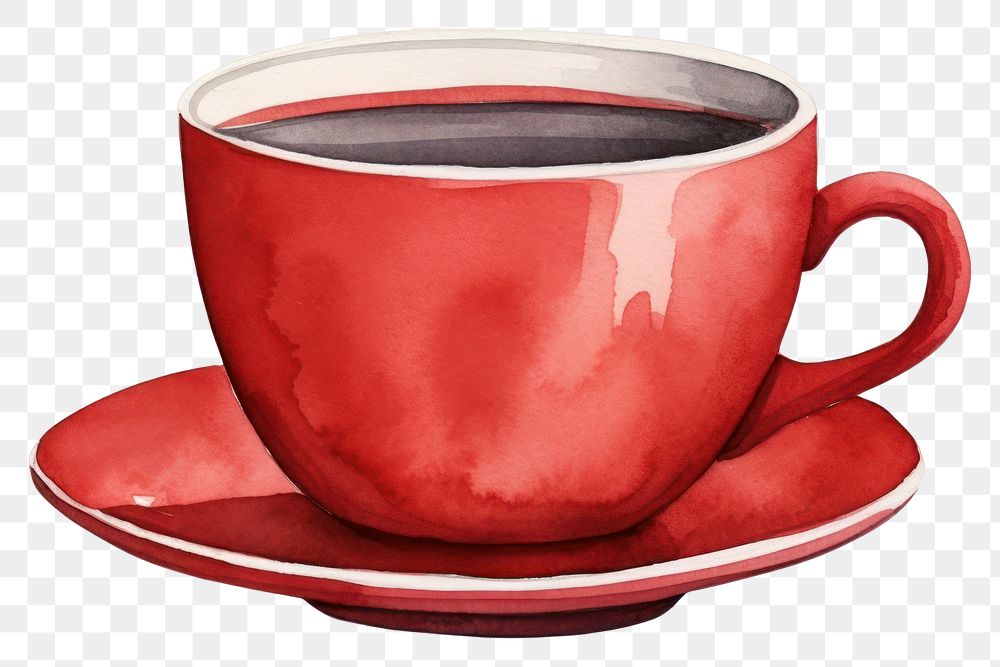 PNG Cup saucer coffee drink. 