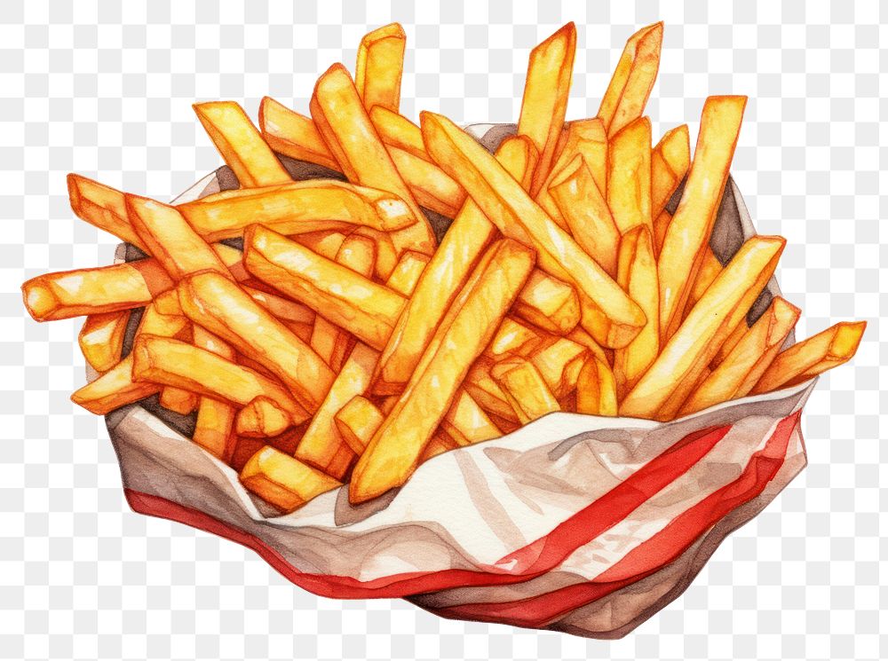 PNG French fries ketchup food  