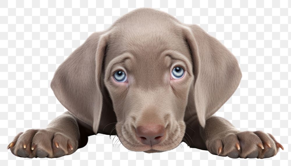 PNG Puppy weimaraner animal mammal. AI generated Image by rawpixel.