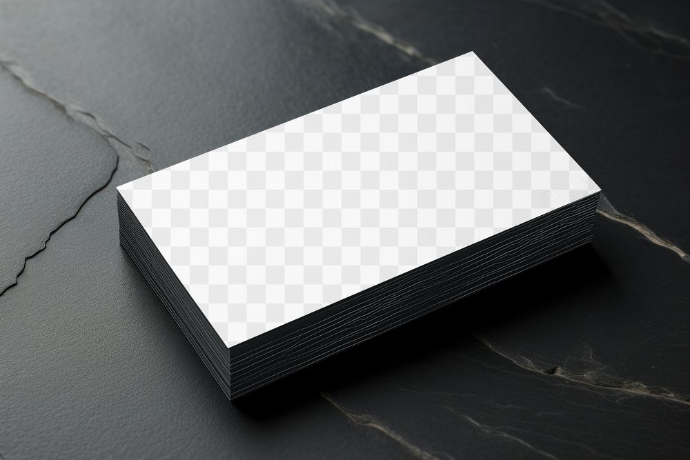 Business card png mockup, transparent design