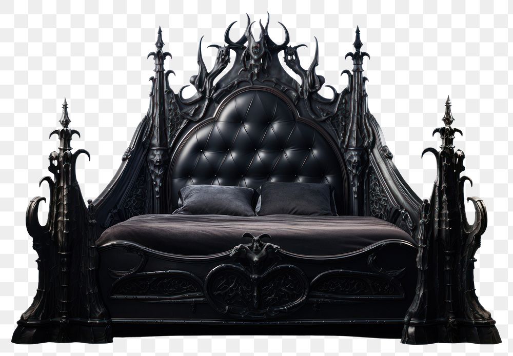 PNG Furniture throne bed architecture. AI generated Image by rawpixel.