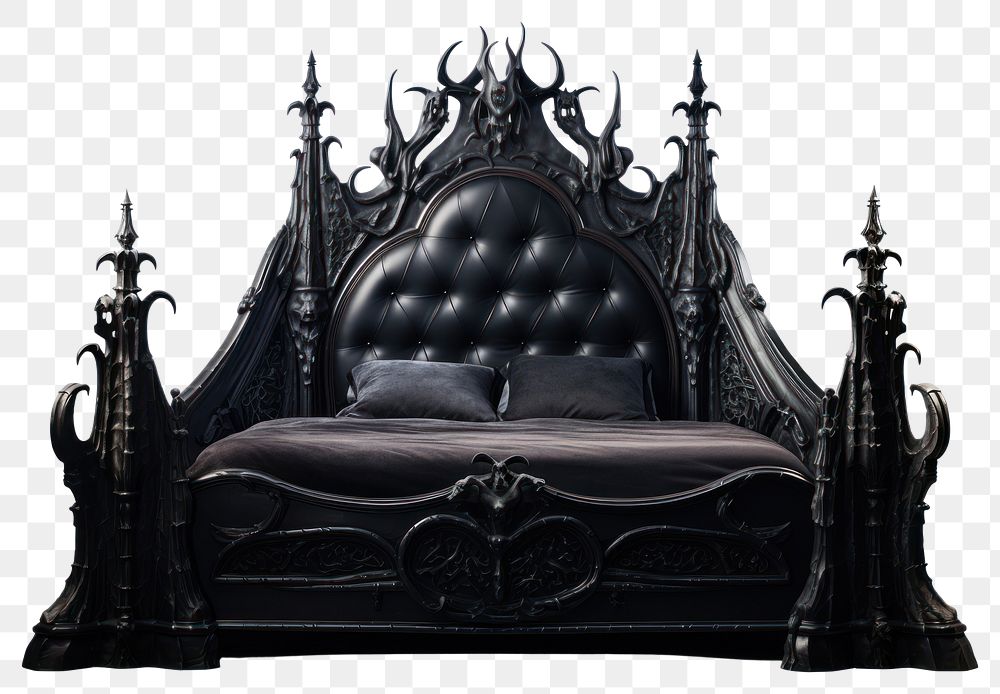 PNG Furniture throne bed architecture. 