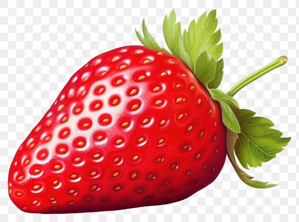 PNG Strawberry fruit plant food. AI generated Image by rawpixel.