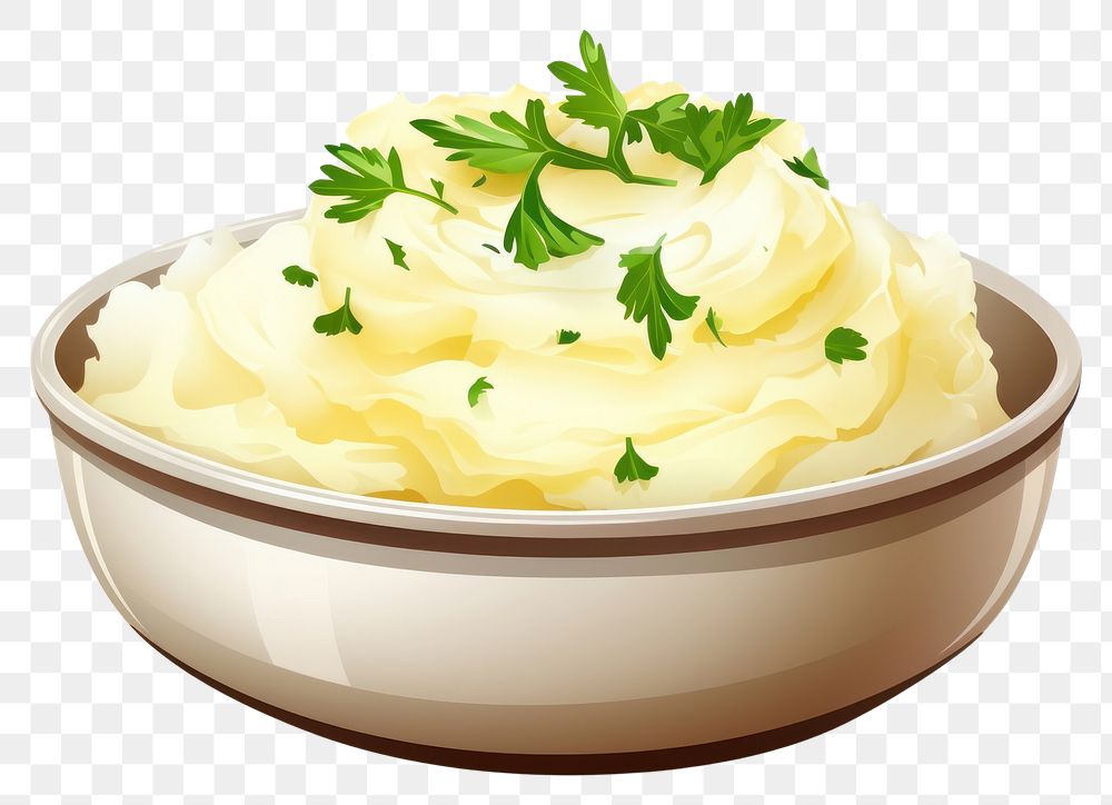 PNG Food mashed potato mayonnaise vegetable. AI generated Image by rawpixel.