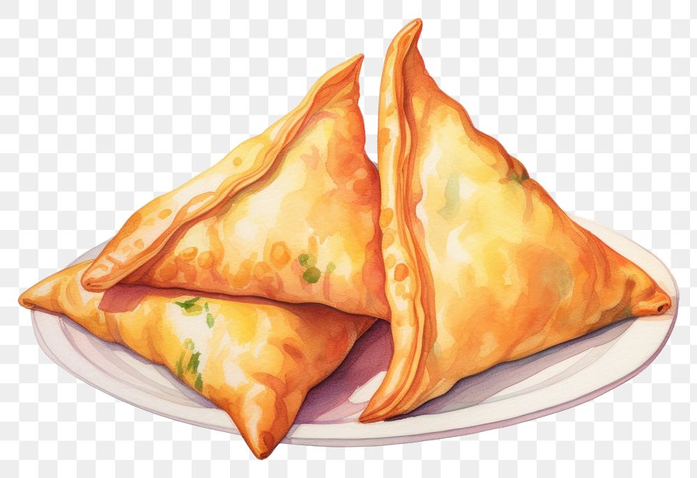 PNG Samosa food dessert bread. AI generated Image by rawpixel.