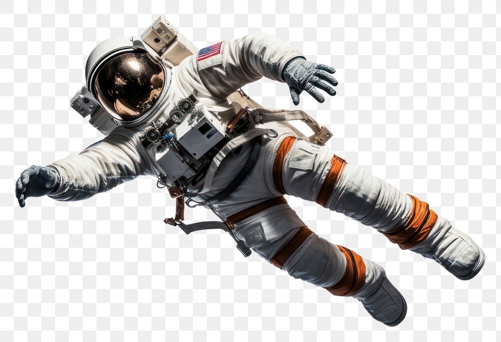 PNG Astronaut parachuting protection skydiving. AI generated Image by rawpixel.