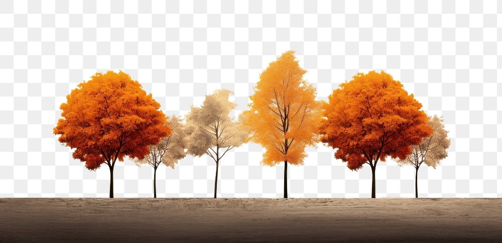 PNG Autumn tree landscape outdoors. AI generated Image by rawpixel.
