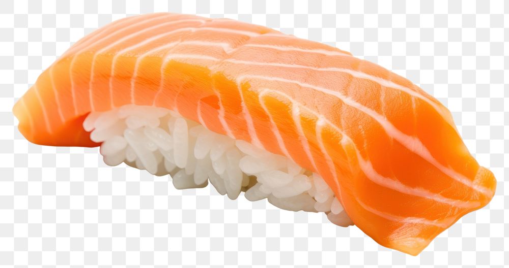 PNG Seafood salmon sushi rice. AI generated Image by rawpixel.