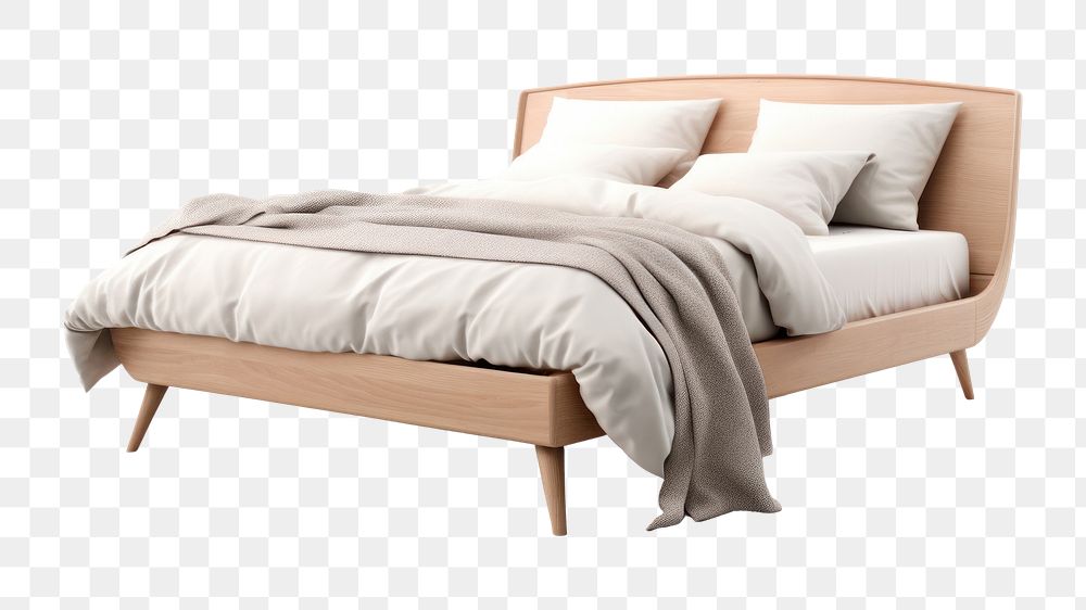 PNG Furniture bed architecture comfortable. AI generated Image by rawpixel.
