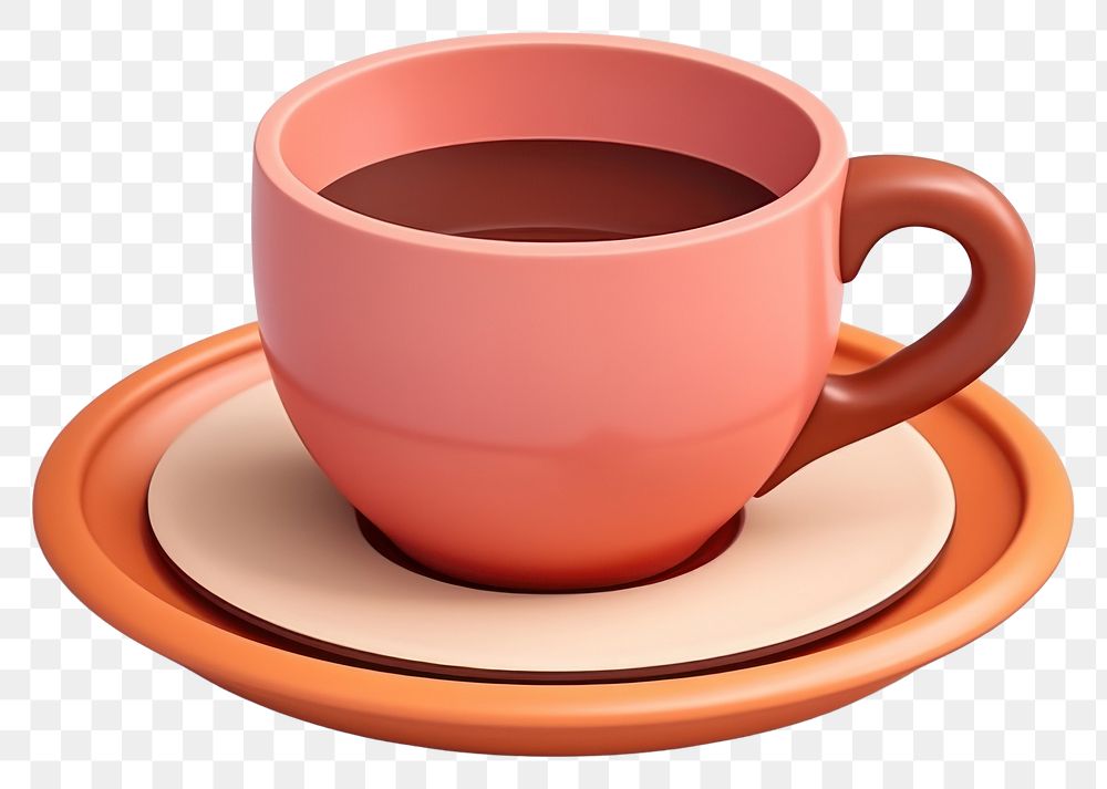 PNG Saucer cup coffee drink. 