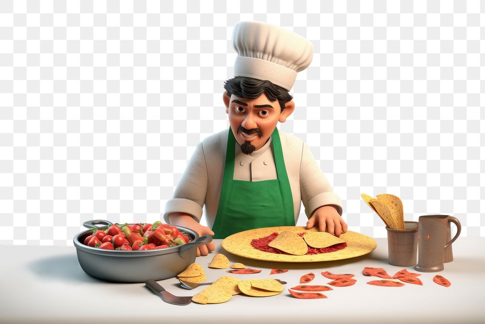 PNG Portrait cooking cartoon adult. 