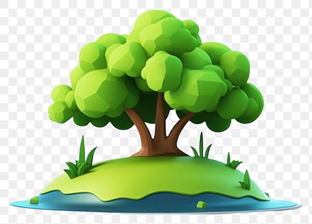 PNG Tree outdoors cartoon plant. AI generated Image by rawpixel.