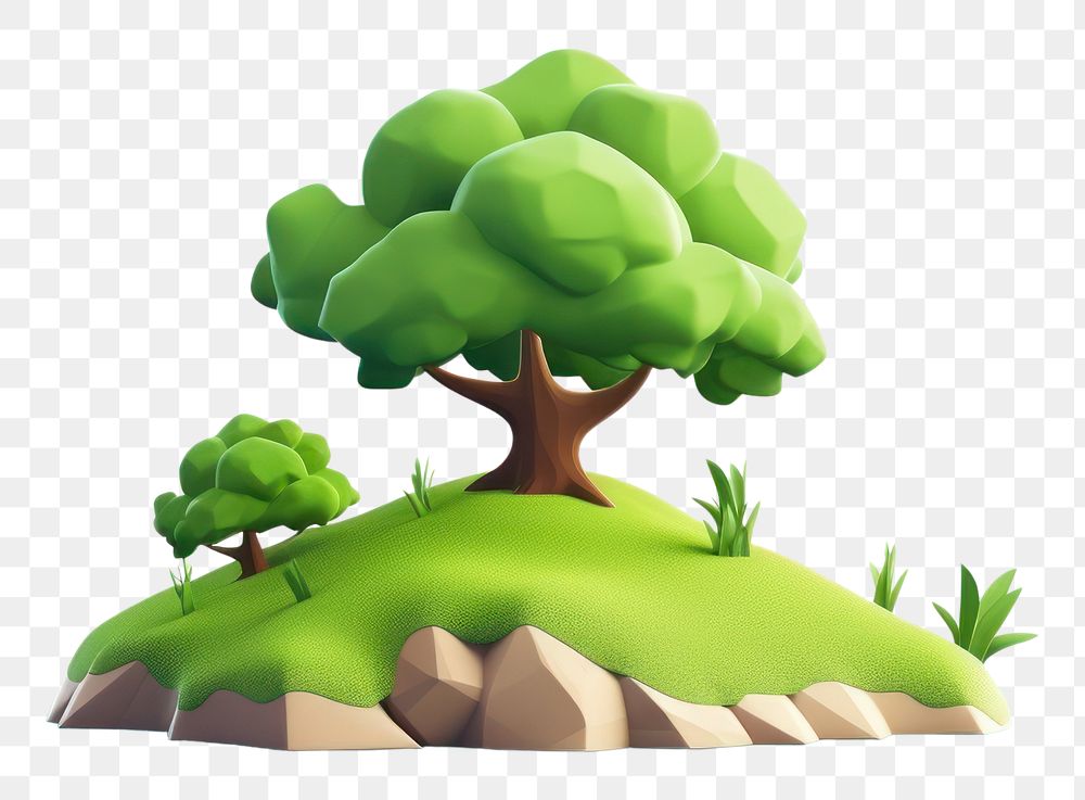 PNG Tree outdoors cartoon plant. AI generated Image by rawpixel.