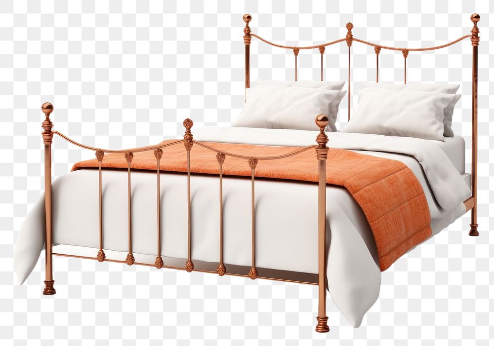 PNG Bed furniture bedroom transparent background