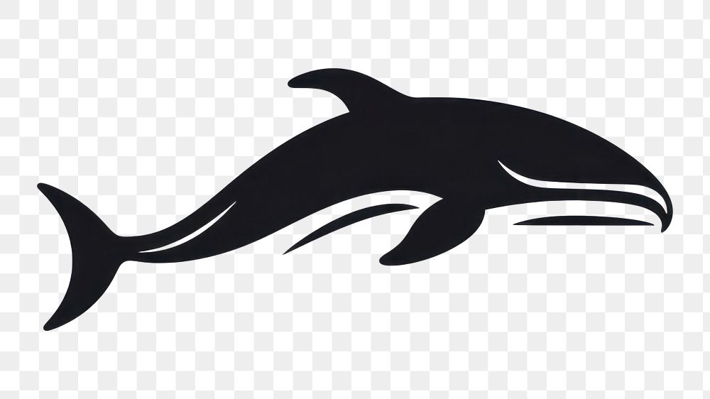 PNG Logo animal mammal whale. AI generated Image by rawpixel.