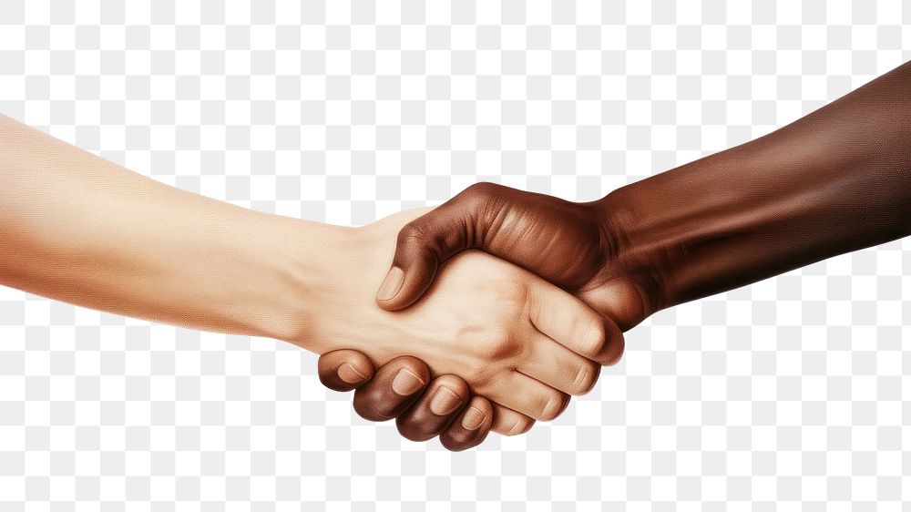 PNG Handshake white background togetherness agreement. 