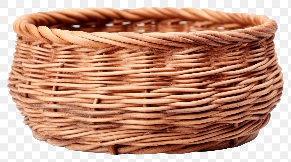 PNG Basket wicker brown transparent background. AI generated Image by rawpixel.