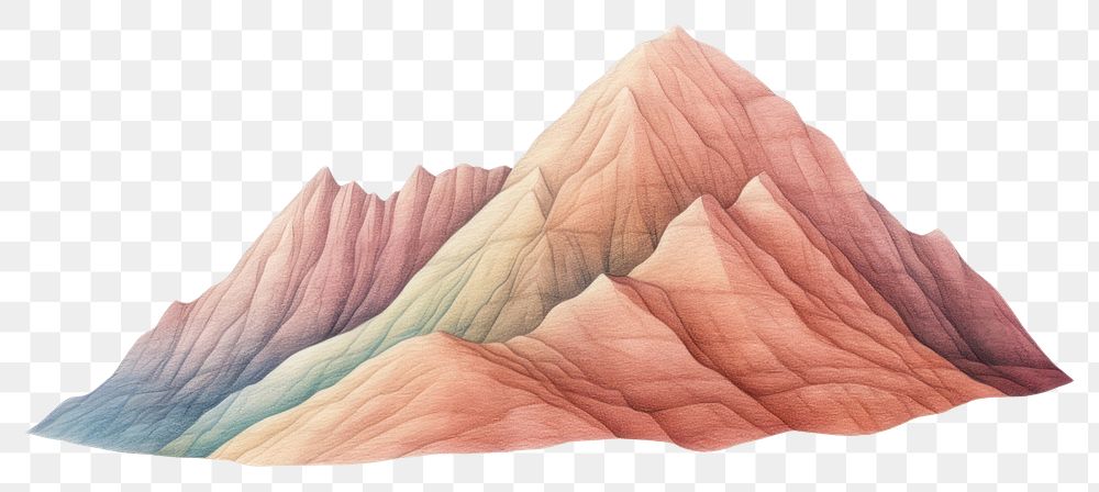 PNG Landscape mountain geology pattern. AI generated Image by rawpixel.